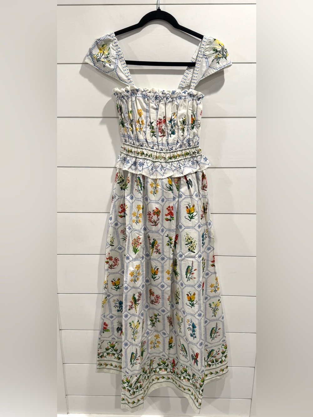 NWT Farm Rio Tropical Porcelain print maxi dress - Picture 4 of 10